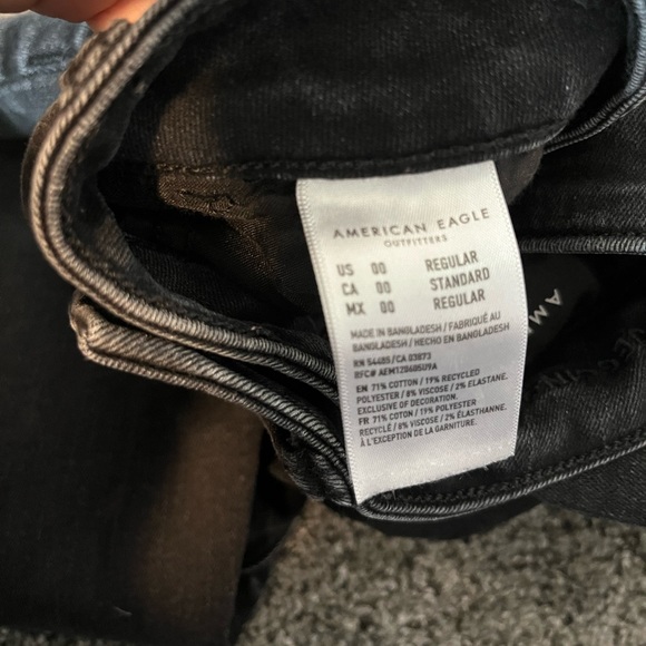 AE black ripped skinny jeans - Picture 3 of 4